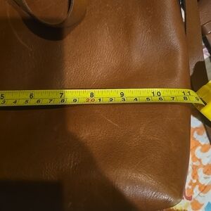 Madewell The Small Transport Crossbody English Saddle Brown Genuine Leather Bag